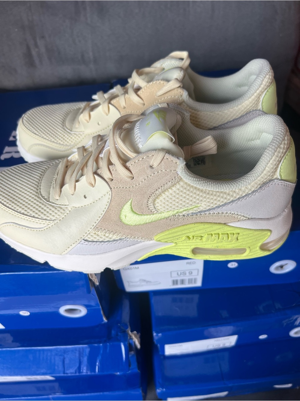 Nike Air Max 90 Women’s Sneakers in Cream with Volt Highlights